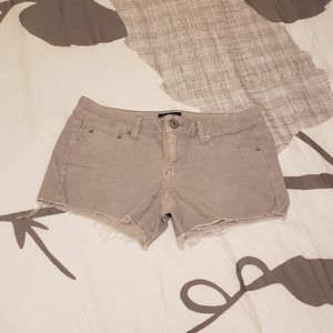 American Eagle - Gray Corduroy Cut Off Shorts